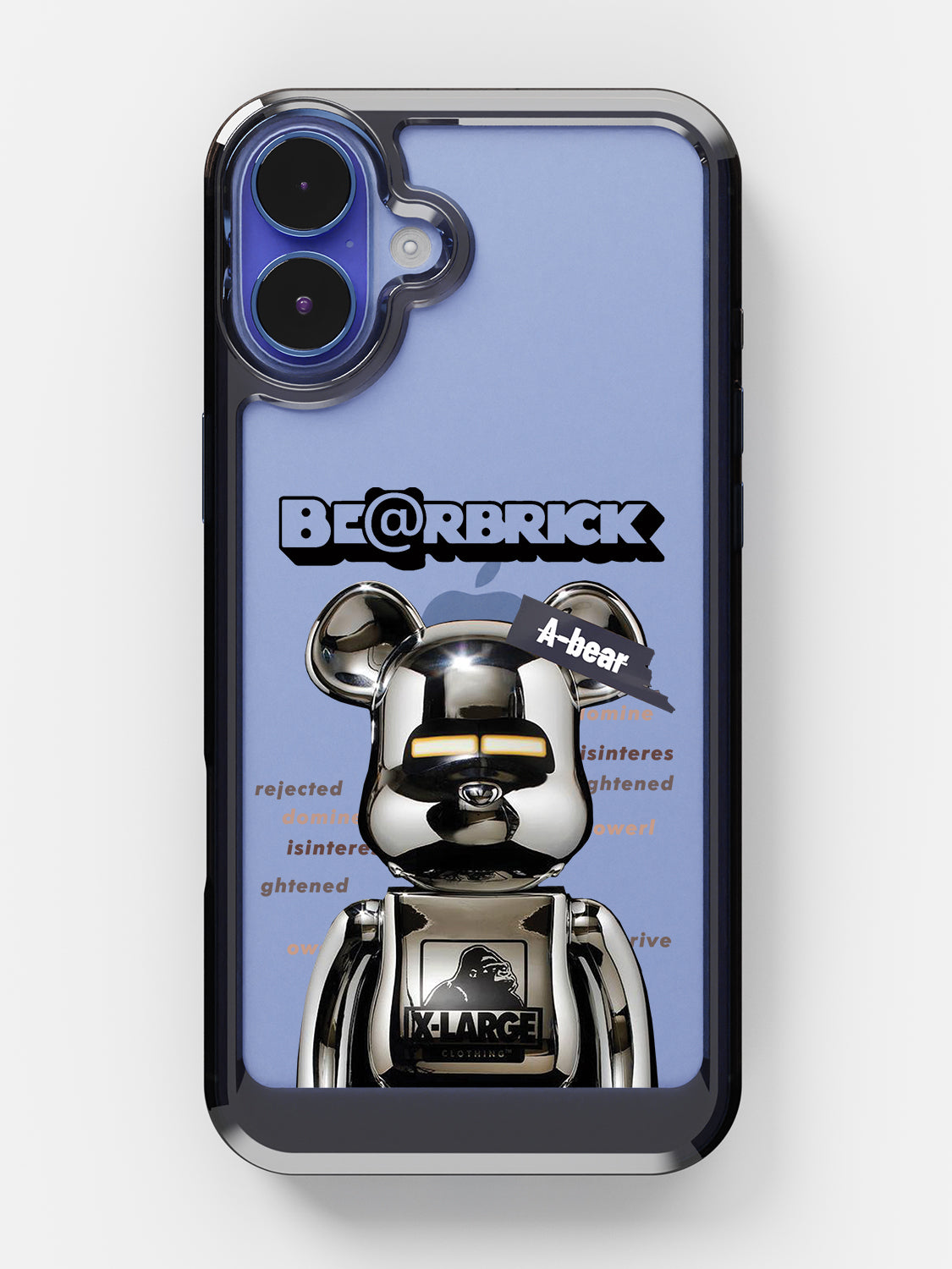 Bearbricks Clear Case - iPhone 16 Plus (Silver)