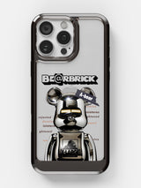 Bearbricks Clear Case - iPhone 16 Pro (Silver)