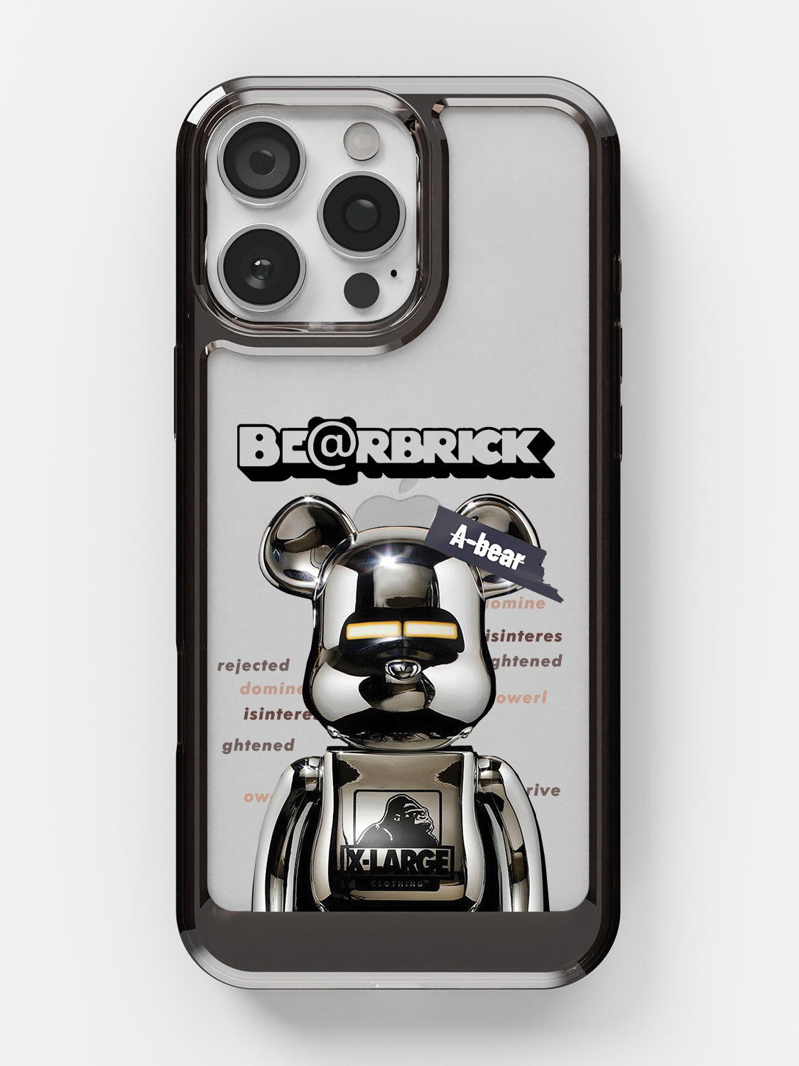 Bearbricks Clear Case - iPhone 16 Pro (Silver)