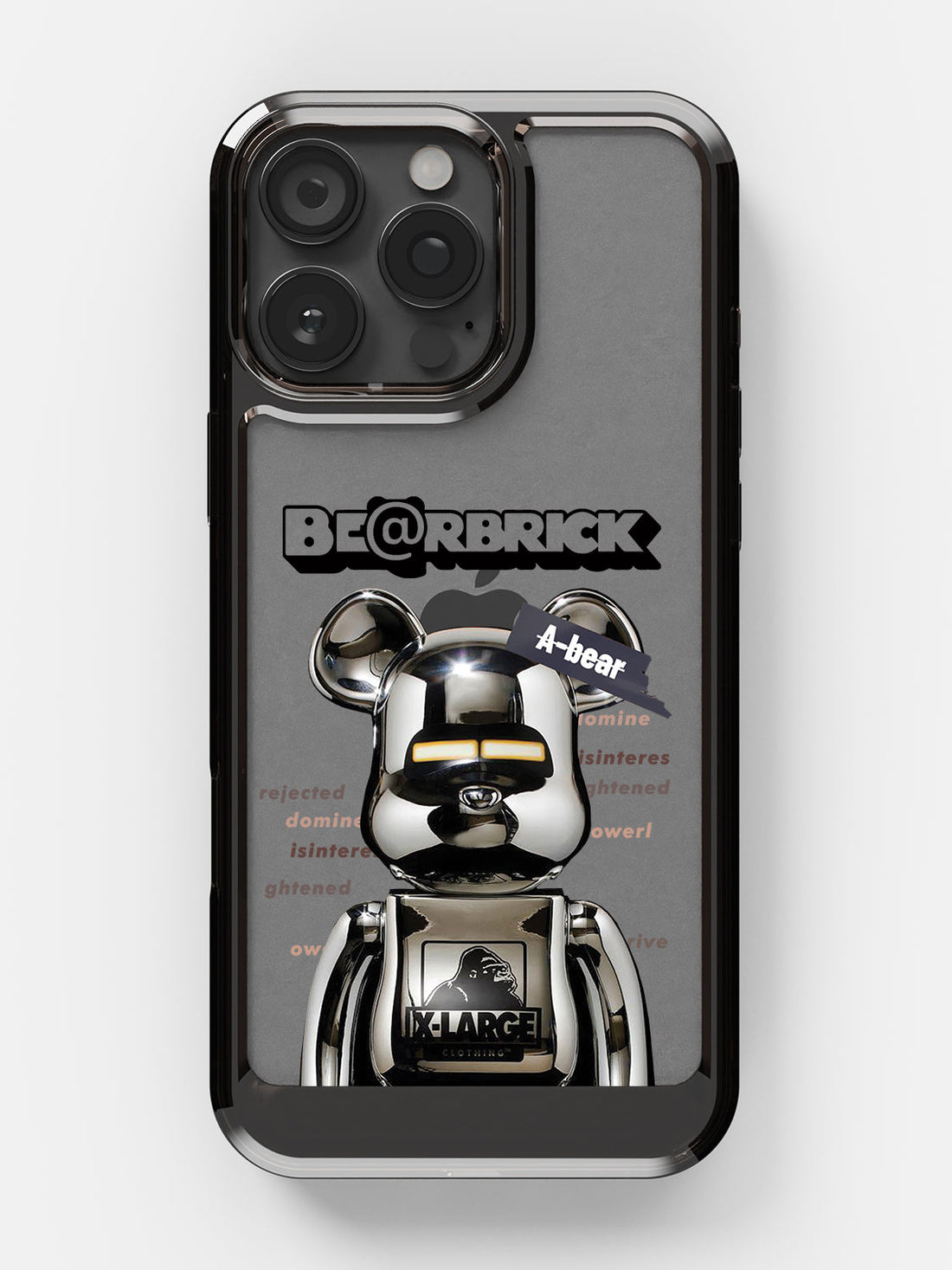 Bearbricks Clear Case - iPhone 17 Pro Max (Silver)