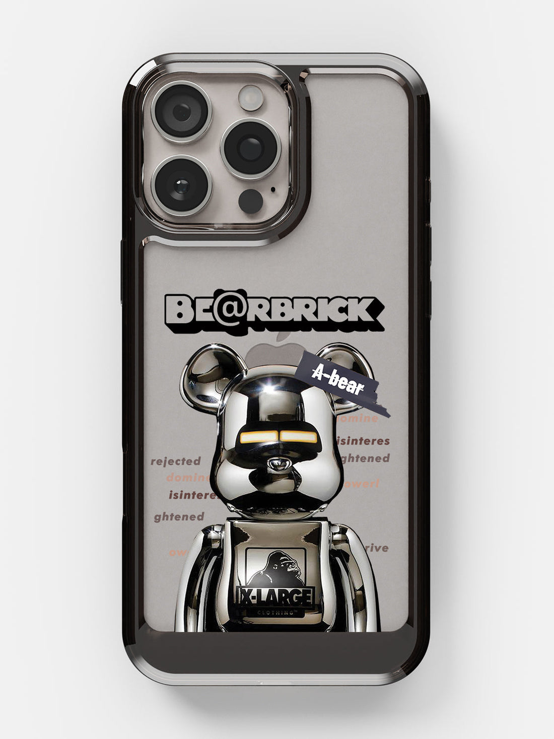 Bearbricks Clear Case - iPhone 17 Pro (Silver)