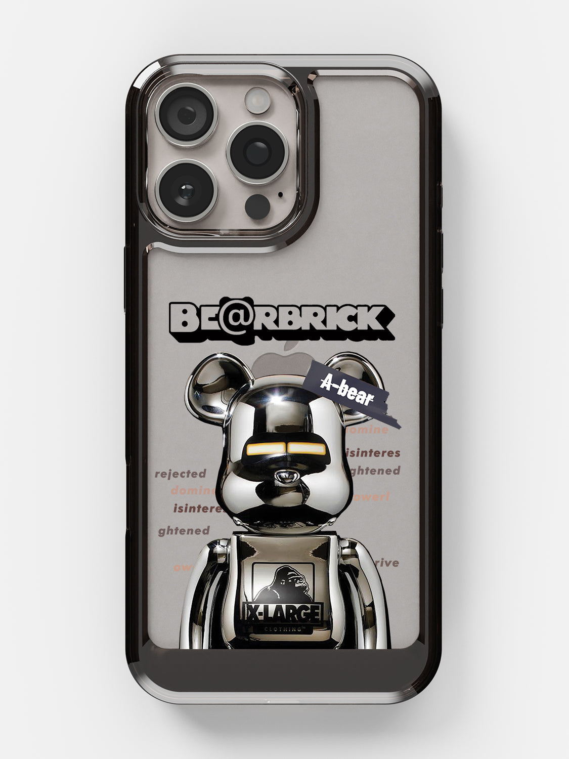 Bearbricks Clear Case - iPhone 16 Pro (Silver)