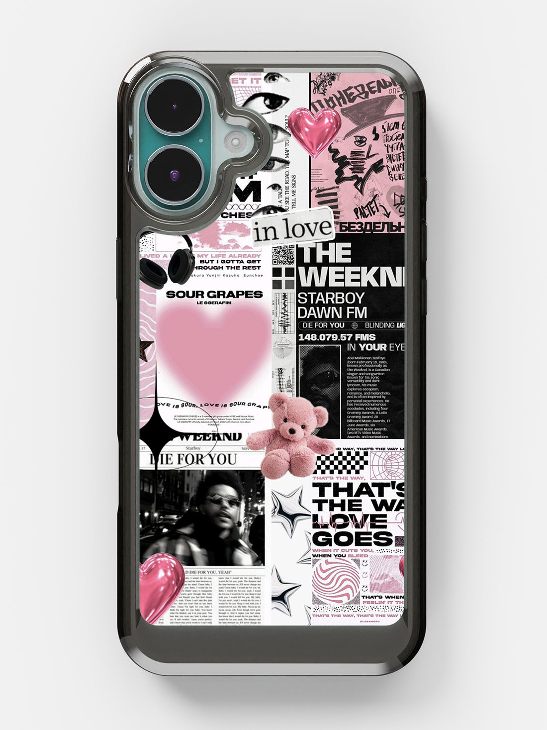 Starboy Clear Case - iPhone 16 (Black)