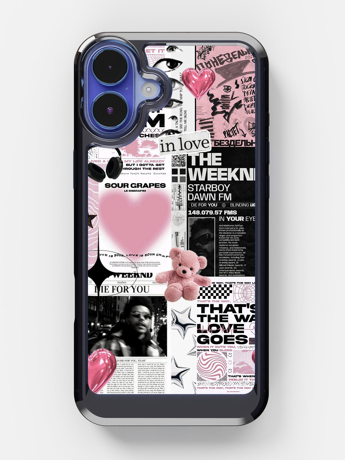 Starboy Clear Case - iPhone 16 (Black)