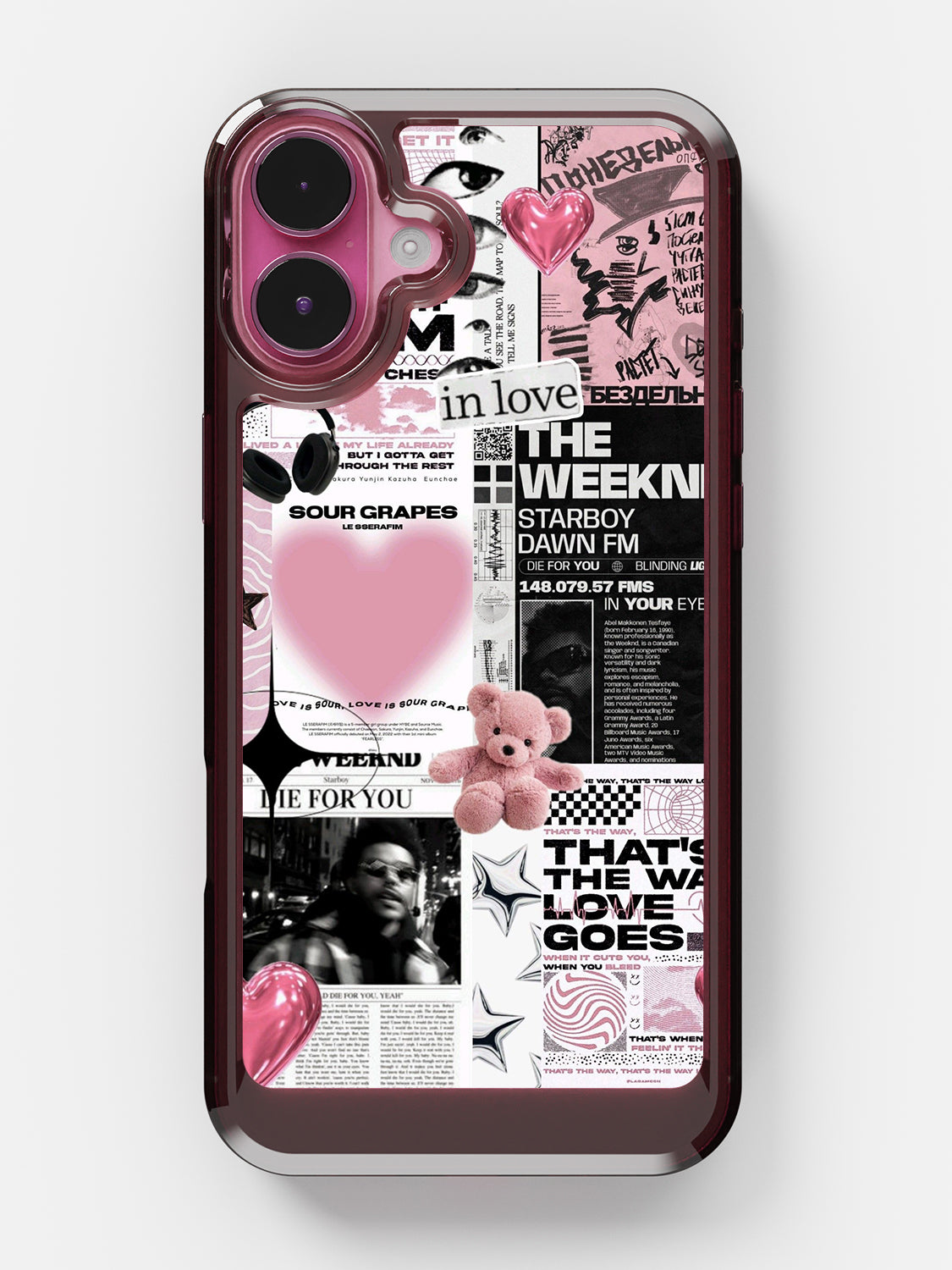 Starboy Clear Case - iPhone 16 Plus (Black)