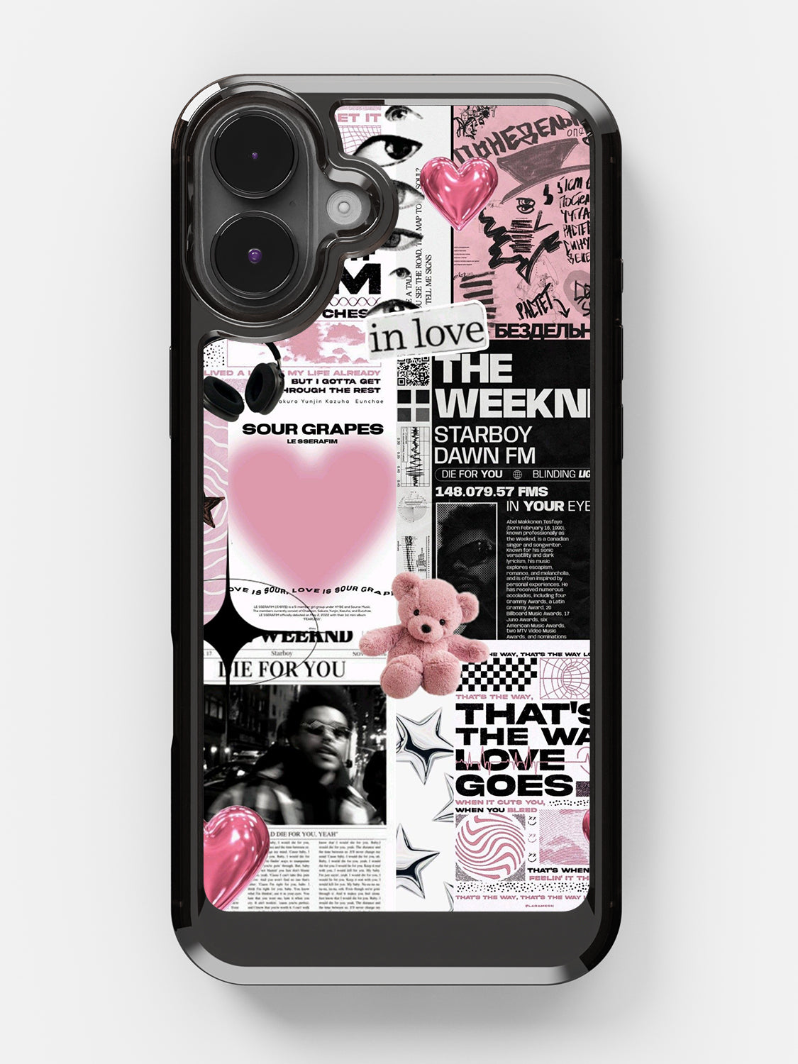 Starboy Clear Case - iPhone 16 Plus (Black)