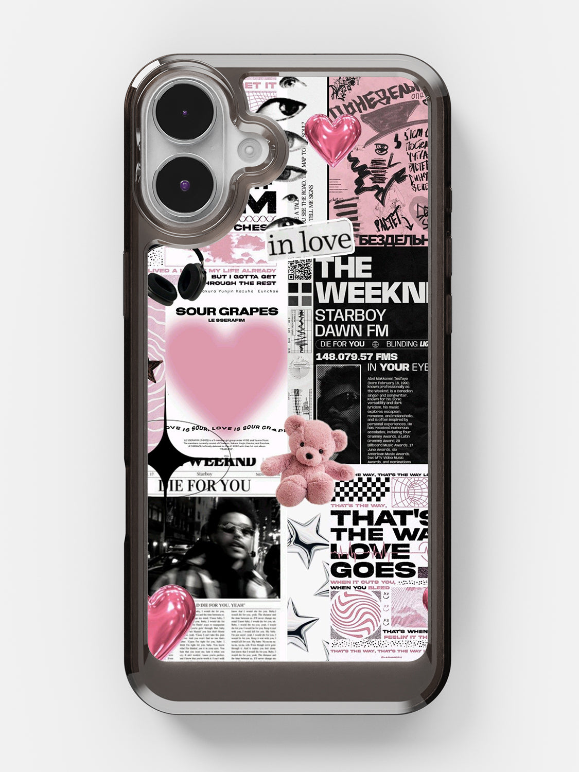 Starboy Clear Case - iPhone 16 Plus (Black)
