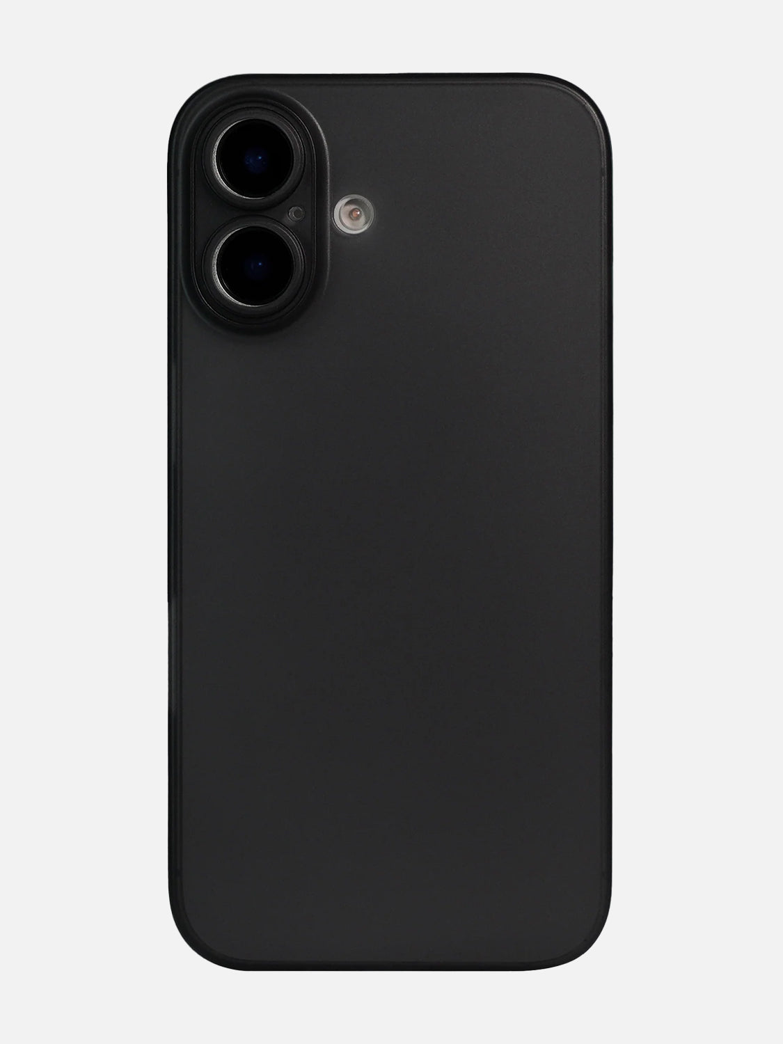 Ultra Thin Matte Clear Case - iPhone 16 Plus (Black)