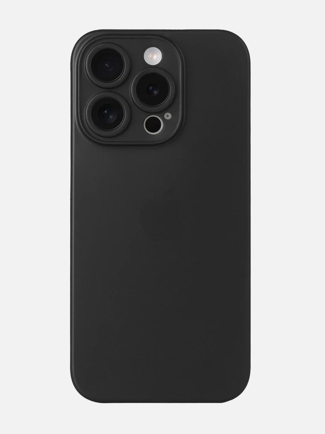 Ultra Thin Matte Clear Case - iPhone 15 Pro Max  (Black)