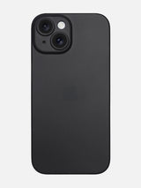 Ultra Thin Matte Clear Case - iPhone 15 Plus (Black)