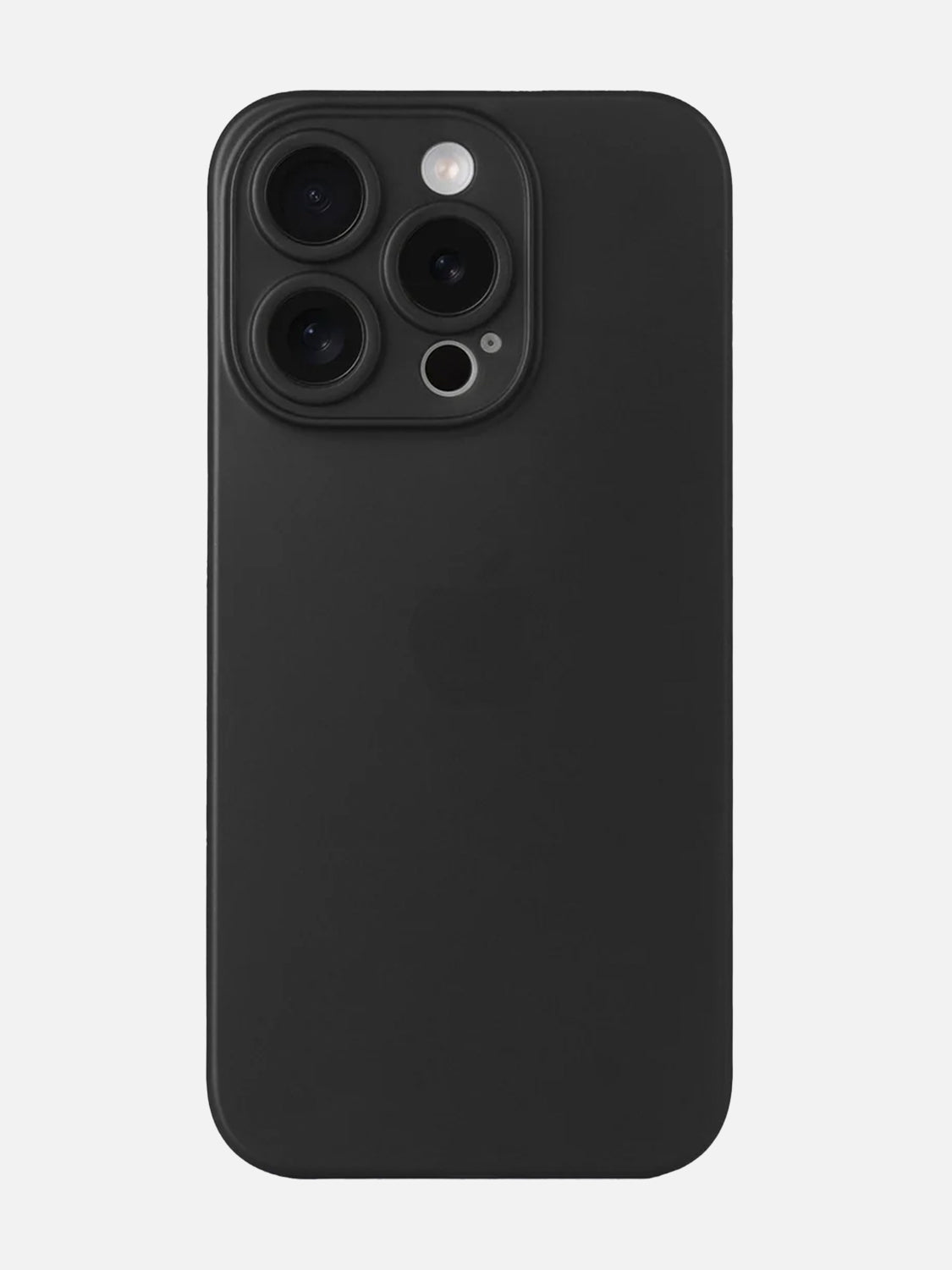Ultra Thin Matte Clear Case - iPhone 15 Pro (Black)