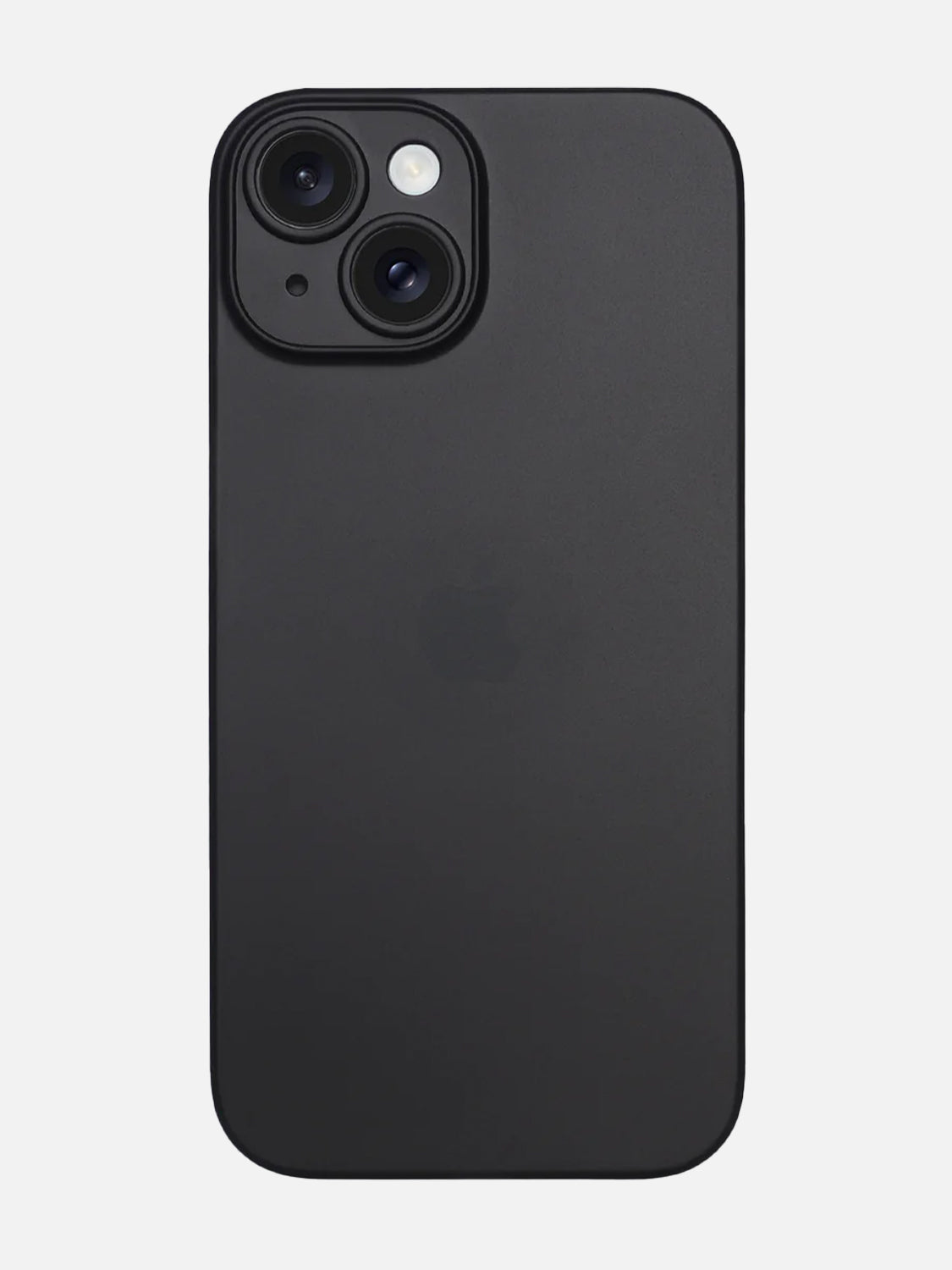 Ultra Thin Matte Clear Case - iPhone 15 (Black)