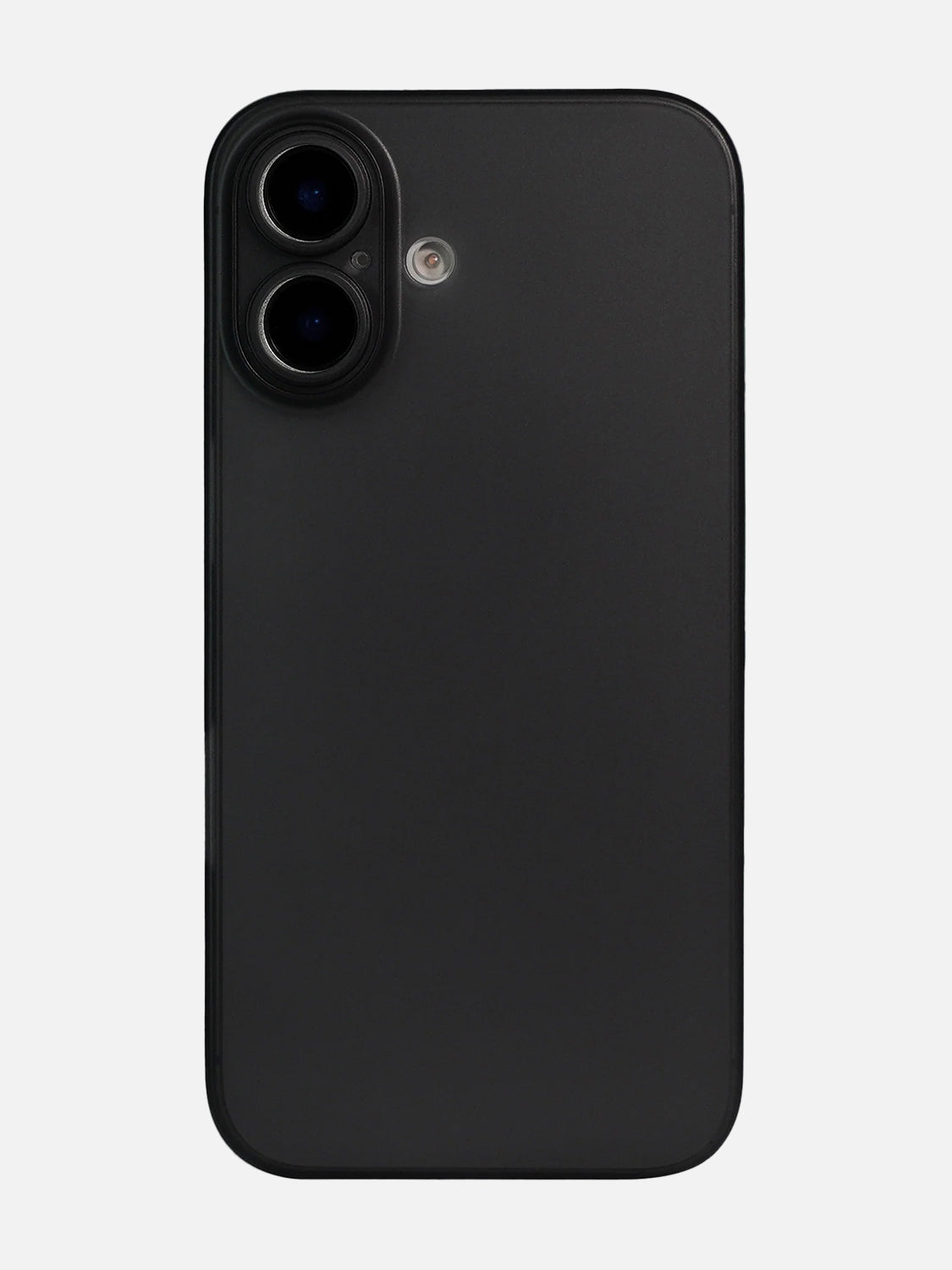 Ultra Thin Matte Clear Case - iPhone 16 (Black)