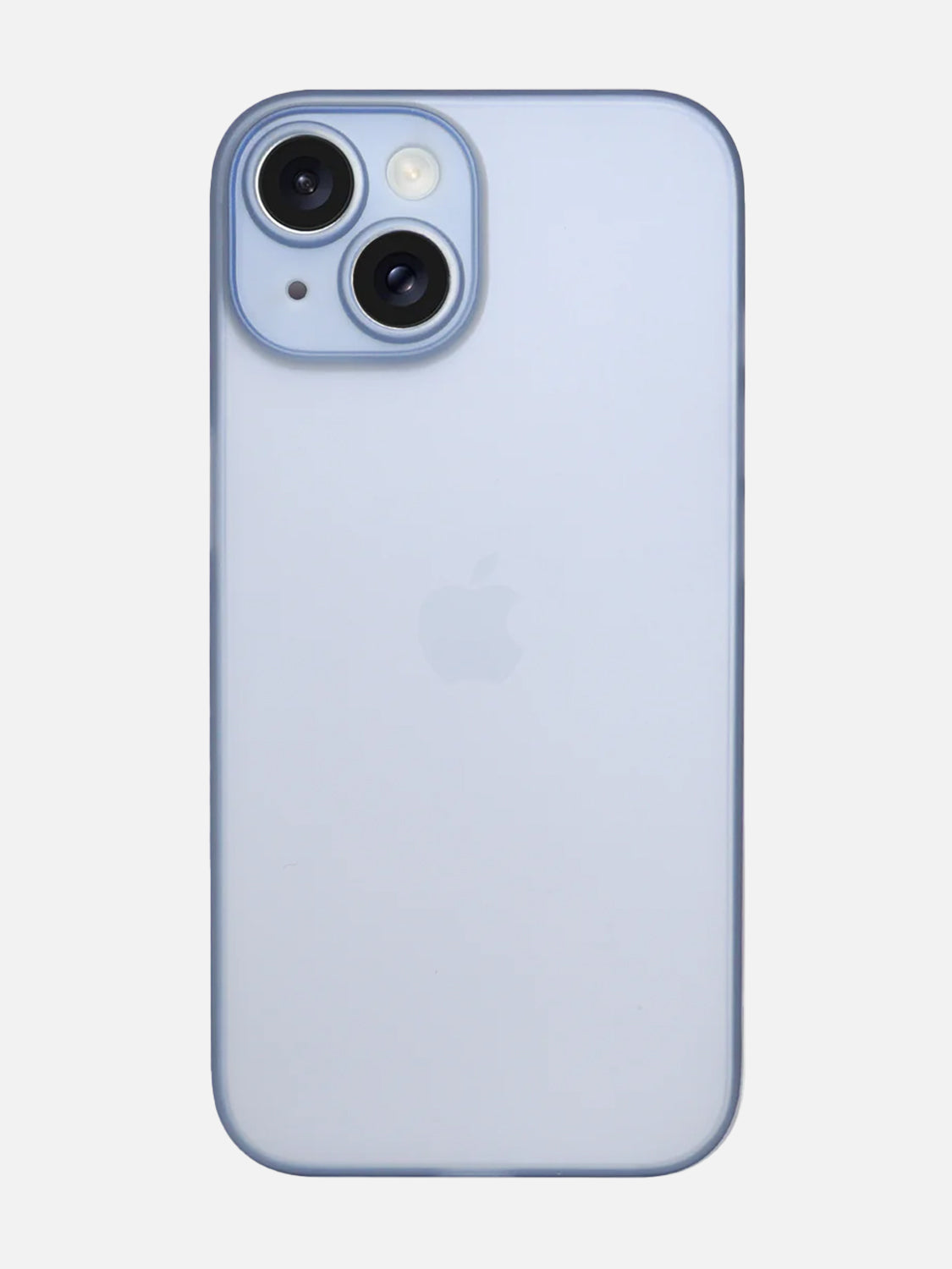 Ultra Thin Matte Clear Case - iPhone 15 Plus (Blue)