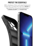 essential black puffer case for iphone 15 plus