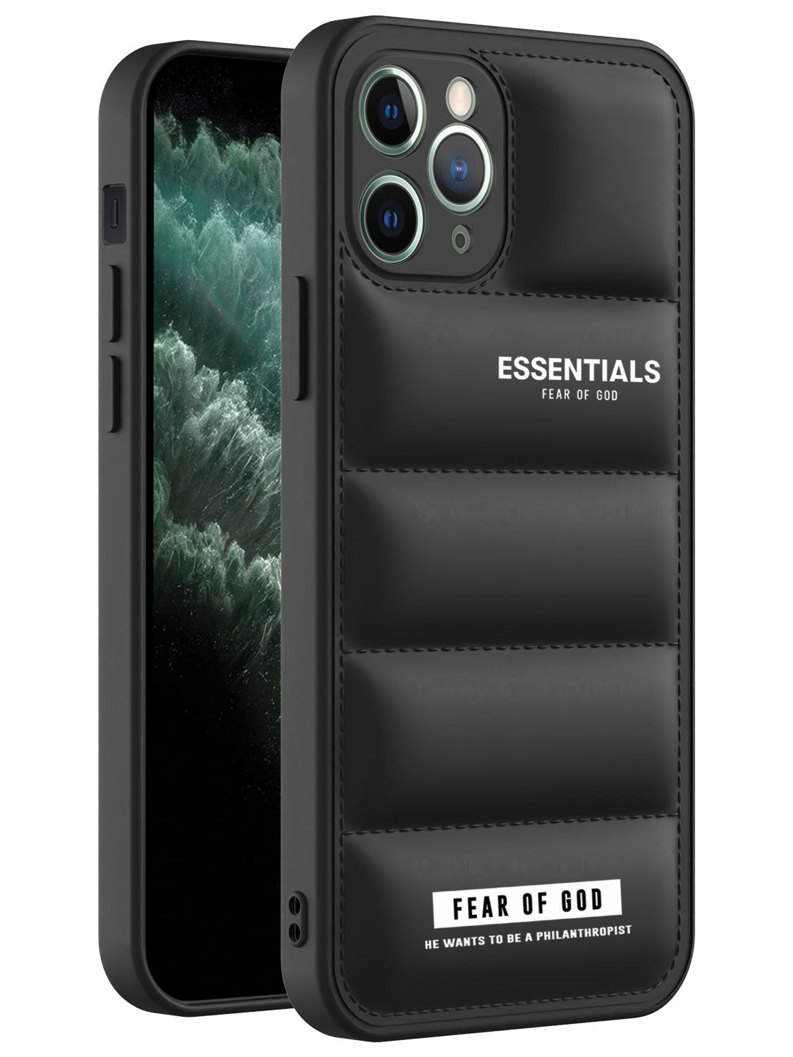 Essentials Puffer Case iPhone 11 Pro (Black) - Main Image