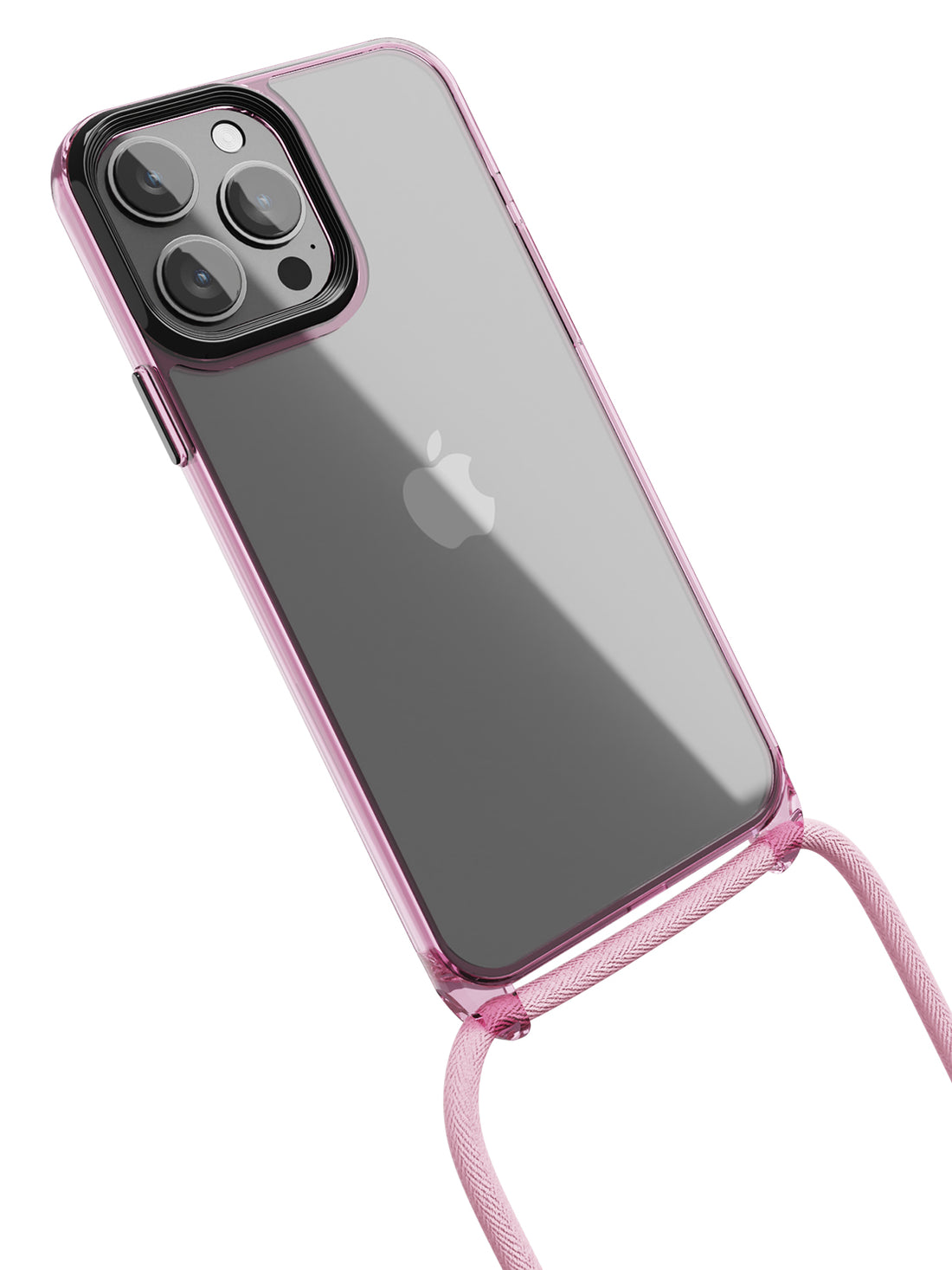 Pink Clear Crossbody Sling Case for iPhone 13 Pro Max