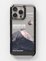 Snowy Mountains Clear Case - iPhone 16 Pro Max (Grey)