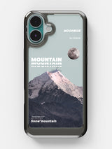 Snowy Mountains Clear Case - iPhone 17 (Grey)