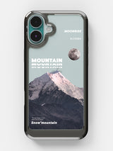 Snowy Mountains Clear Case - iPhone 16 (Grey)