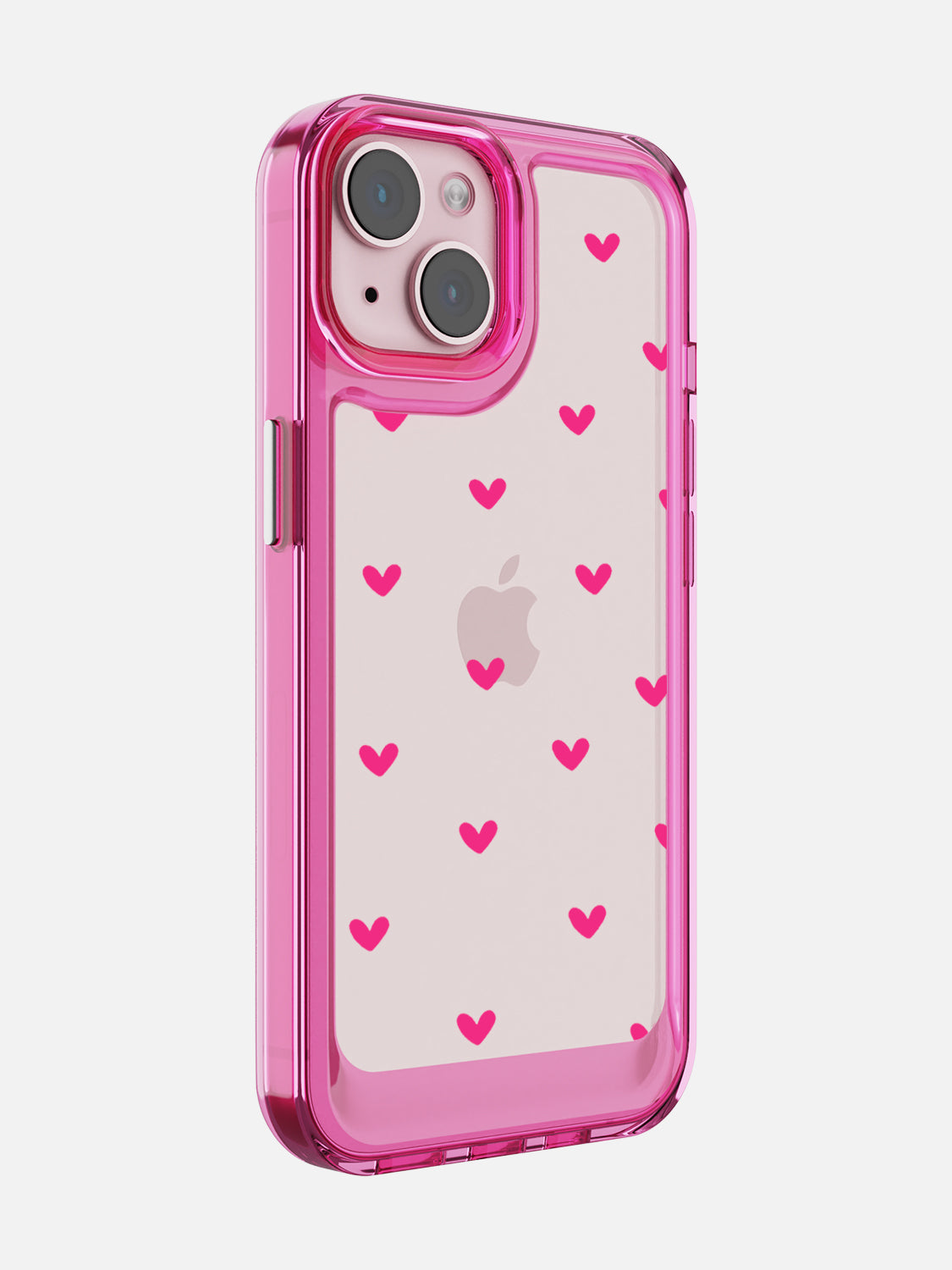 Little Pink Hearts Clear Case - iPhone 15 (Pink)