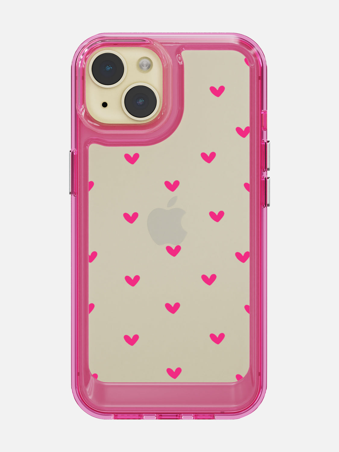 Little Pink Hearts Clear Case - iPhone 15 (Pink)