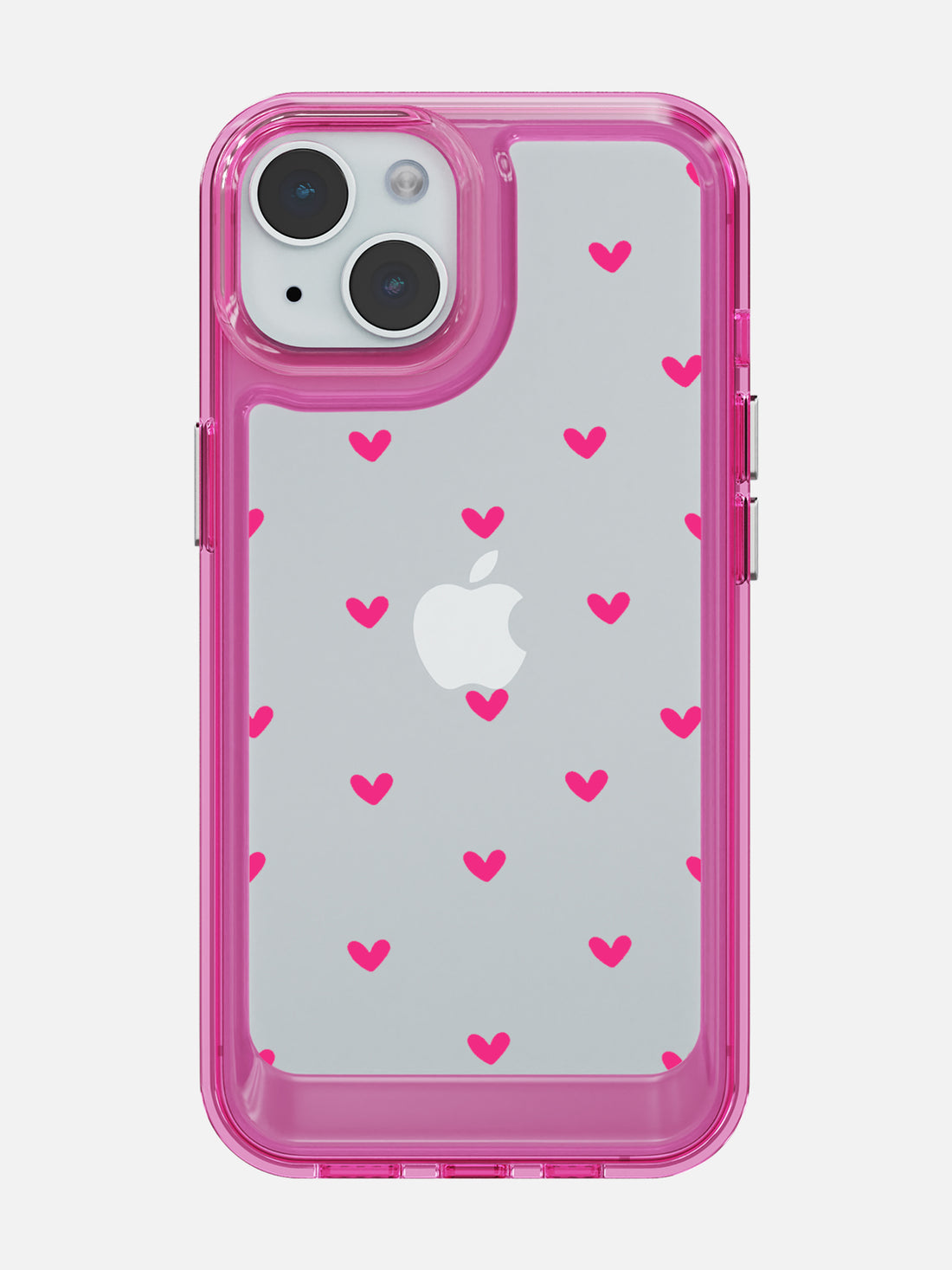 Little Pink Hearts Clear Case - iPhone 15 (Pink)