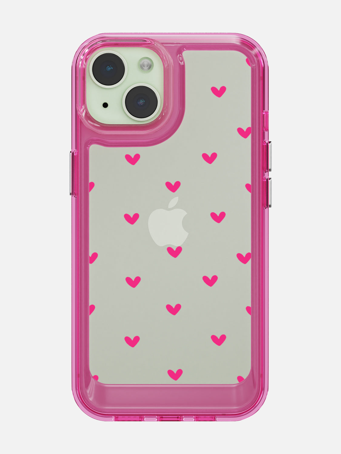 Little Pink Hearts Clear Case - iPhone 15 (Pink)