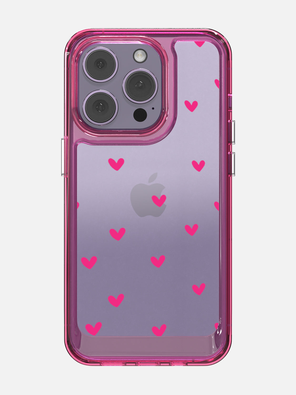 Little Pink Hearts Clear Case - iPhone 14 Pro (Pink)
