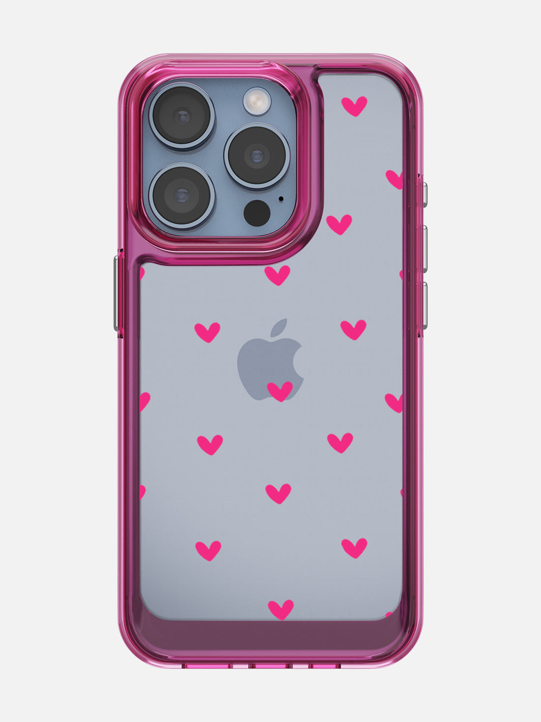 Little Pink Hearts Clear Case - iPhone 15 Pro (Pink)