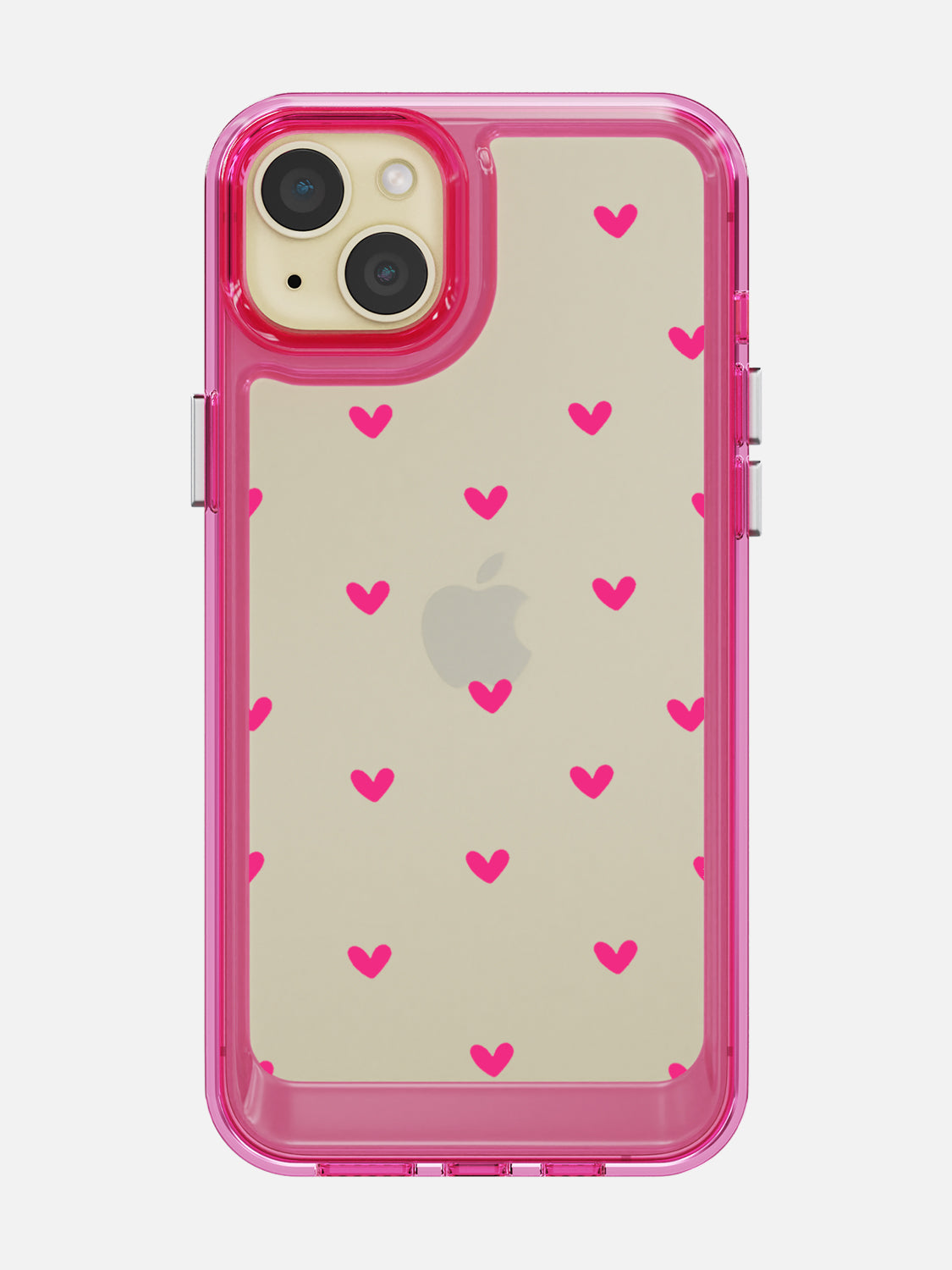 Little Pink Hearts Clear Case - iPhone 15 Plus (Pink)