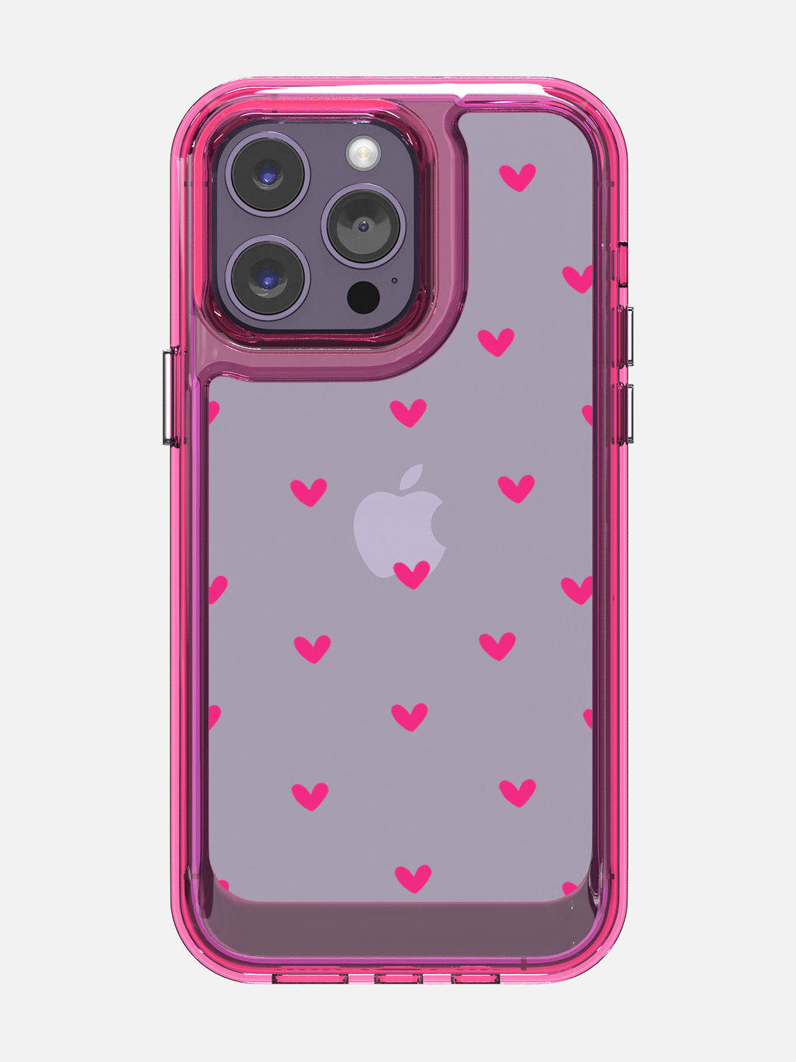 Little Pink Hearts Clear Case - iPhone 14 Pro Max (Pink)