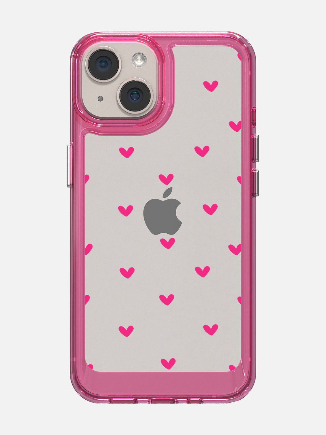 Little Pink Hearts Clear Case - iPhone 14 (Pink)