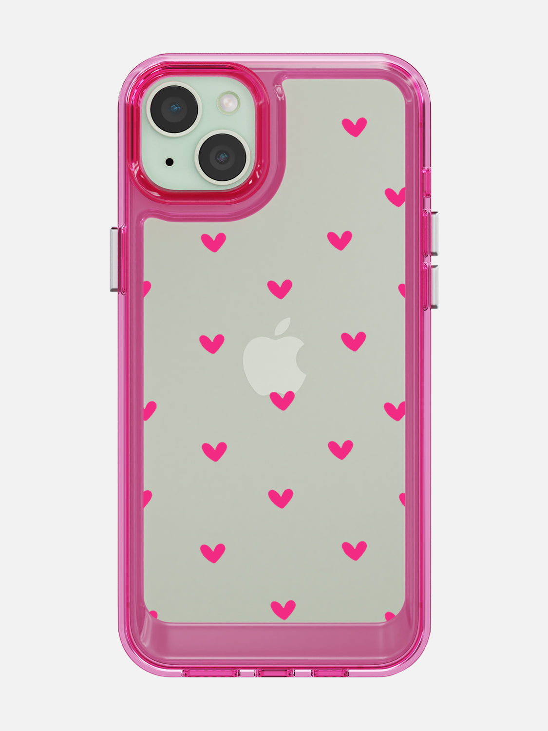 Little Pink Hearts Clear Case - iPhone 15 Plus (Pink)