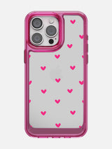 Little Pink Hearts Clear Case - iPhone 15 Pro Max (Pink)