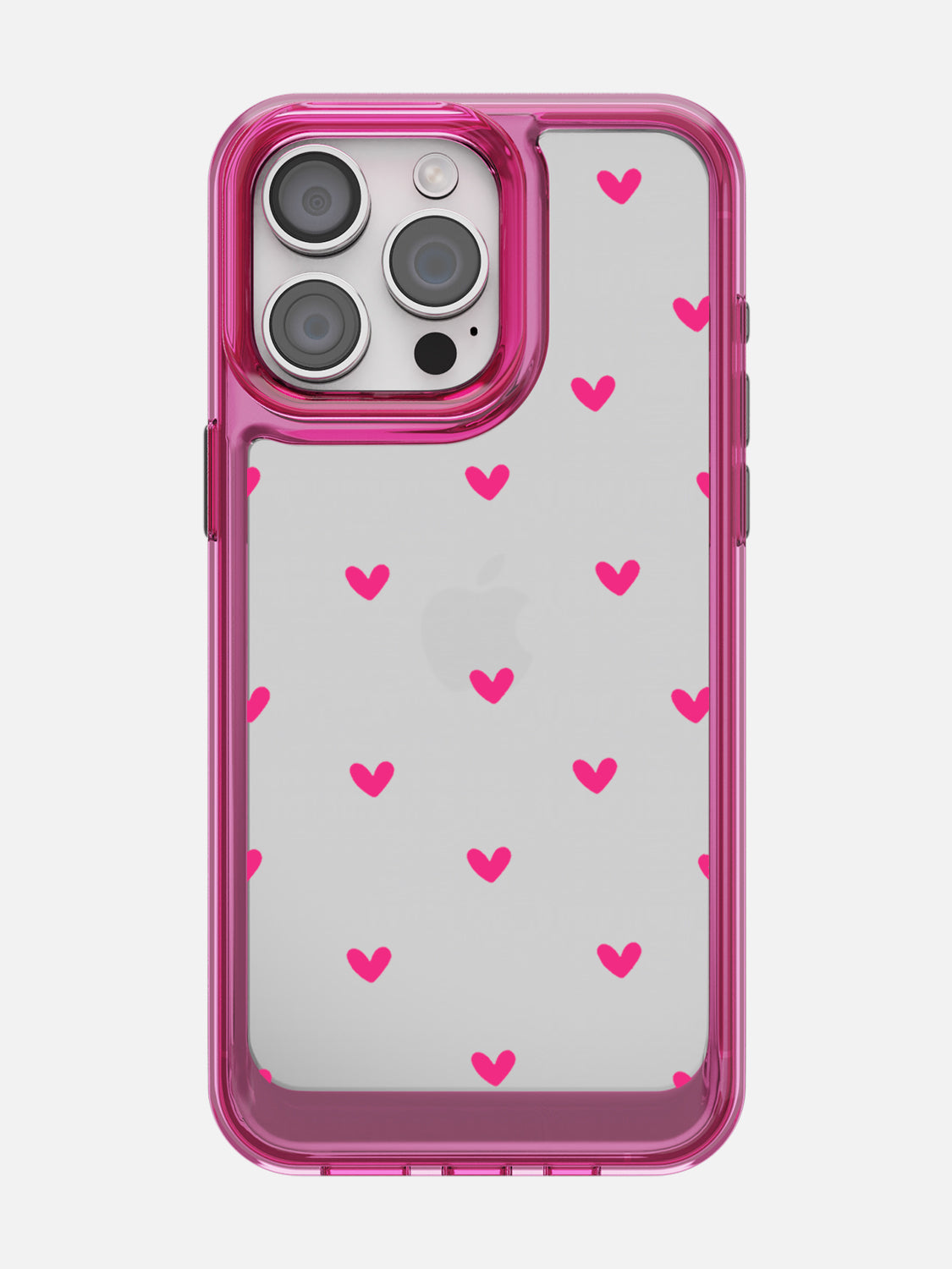 Little Pink Hearts Clear Case - iPhone 15 Pro Max (Pink)