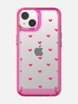 Little Pink Hearts Clear Case - iPhone 13 (Pink)