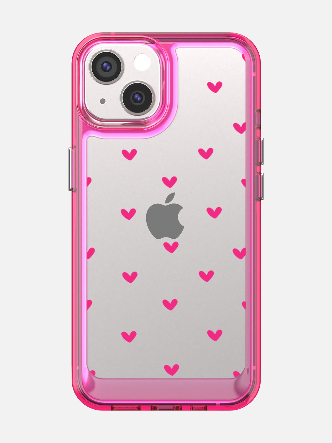 Little Pink Hearts Clear Case - iPhone 13 (Pink)