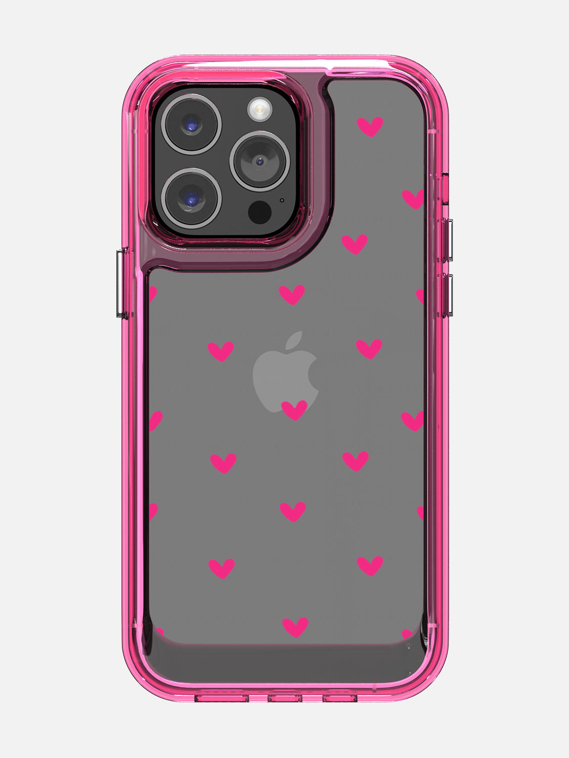 Little Pink Hearts Clear Case - iPhone 14 Pro Max (Pink)