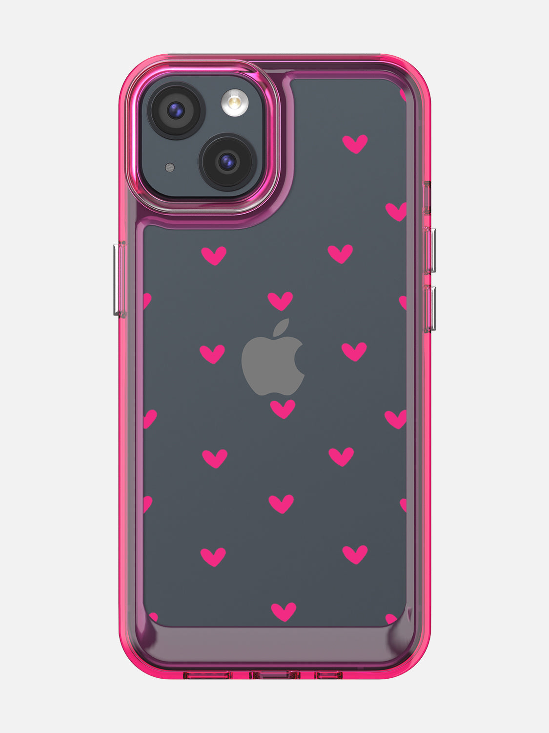 Little Pink Hearts Clear Case - iPhone 13 (Pink)