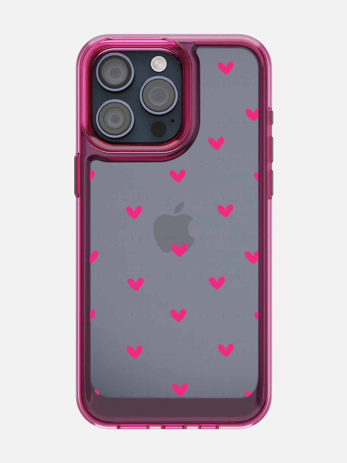 Little Pink Hearts Clear Case - iPhone 15 Pro Max (Pink)