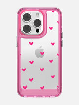 Little Pink Hearts Clear Case - iPhone 14 Pro (Pink)