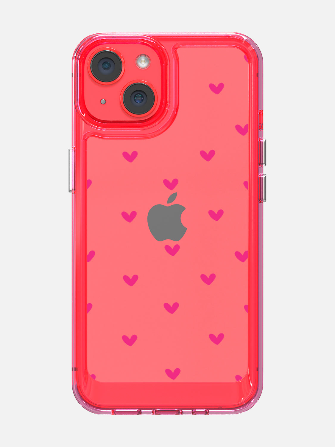 Little Pink Hearts Clear Case - iPhone 14 (Pink)