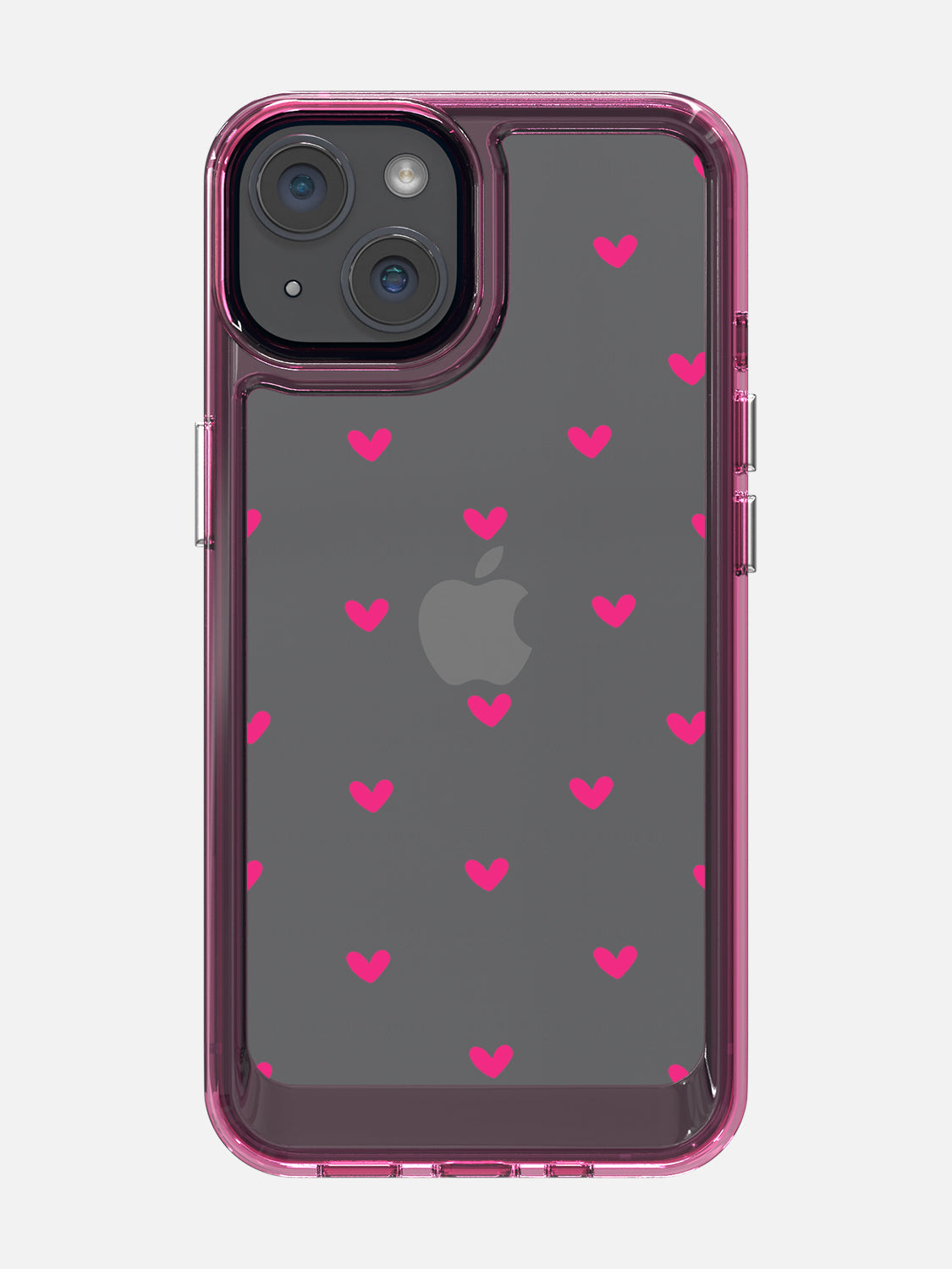 Little Pink Hearts Clear Case - iPhone 14 (Pink)