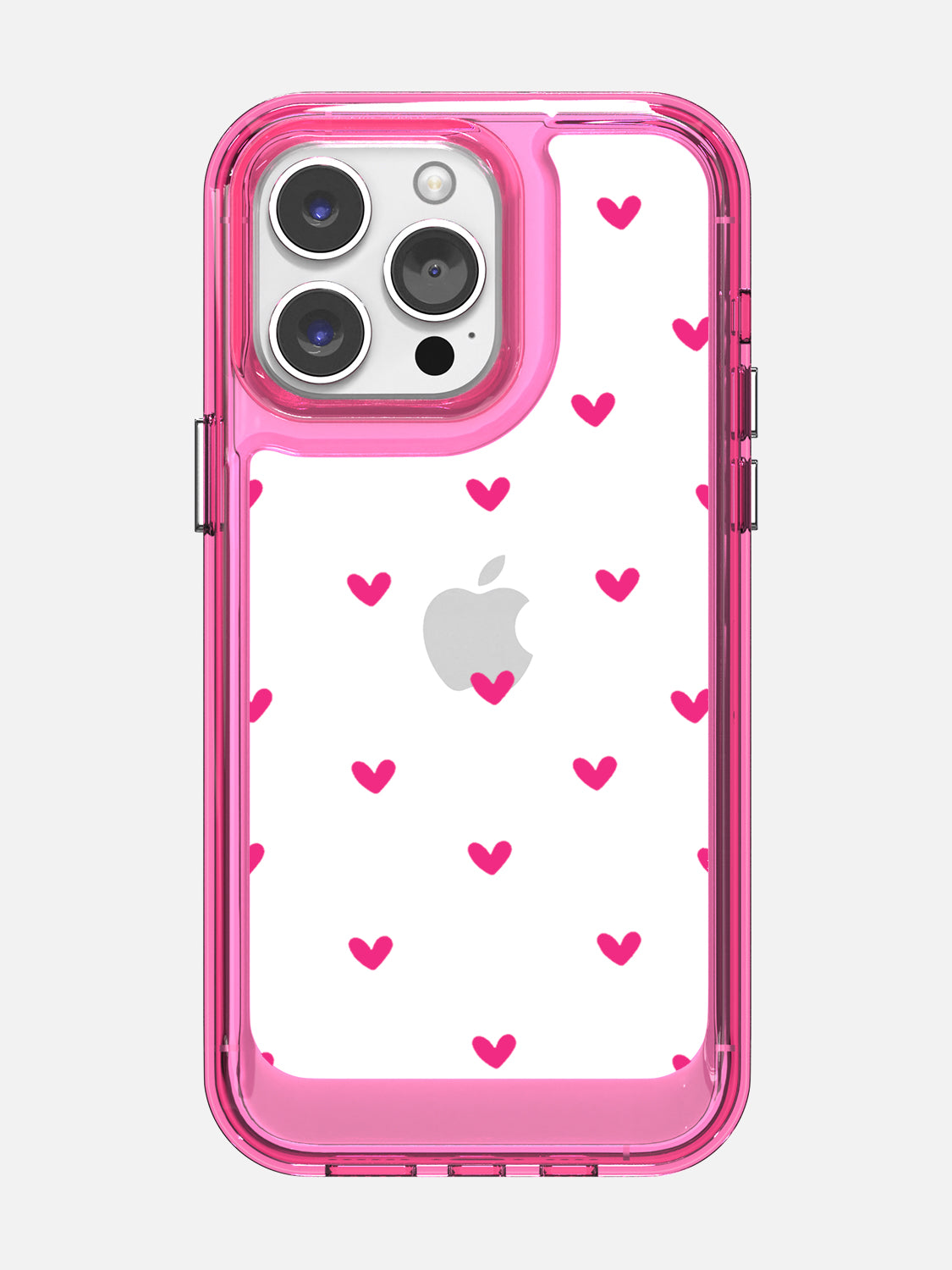 Little Pink Hearts Clear Case - iPhone 14 Pro Max (Pink)