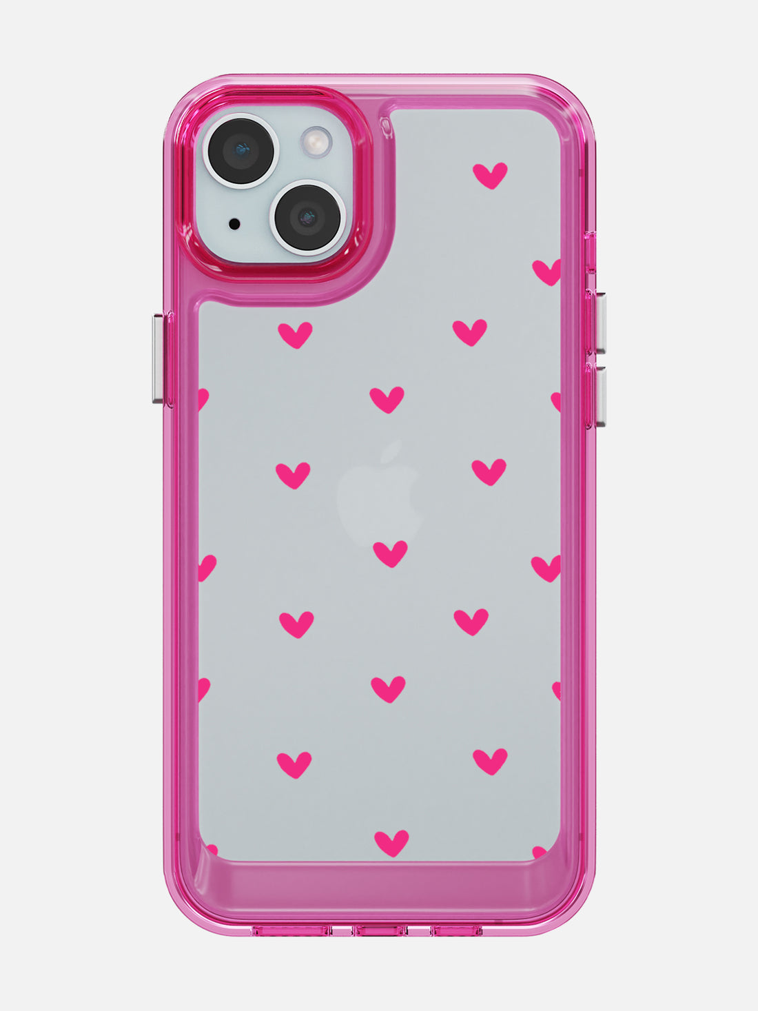 Little Pink Hearts Clear Case - iPhone 15 Plus (Pink)