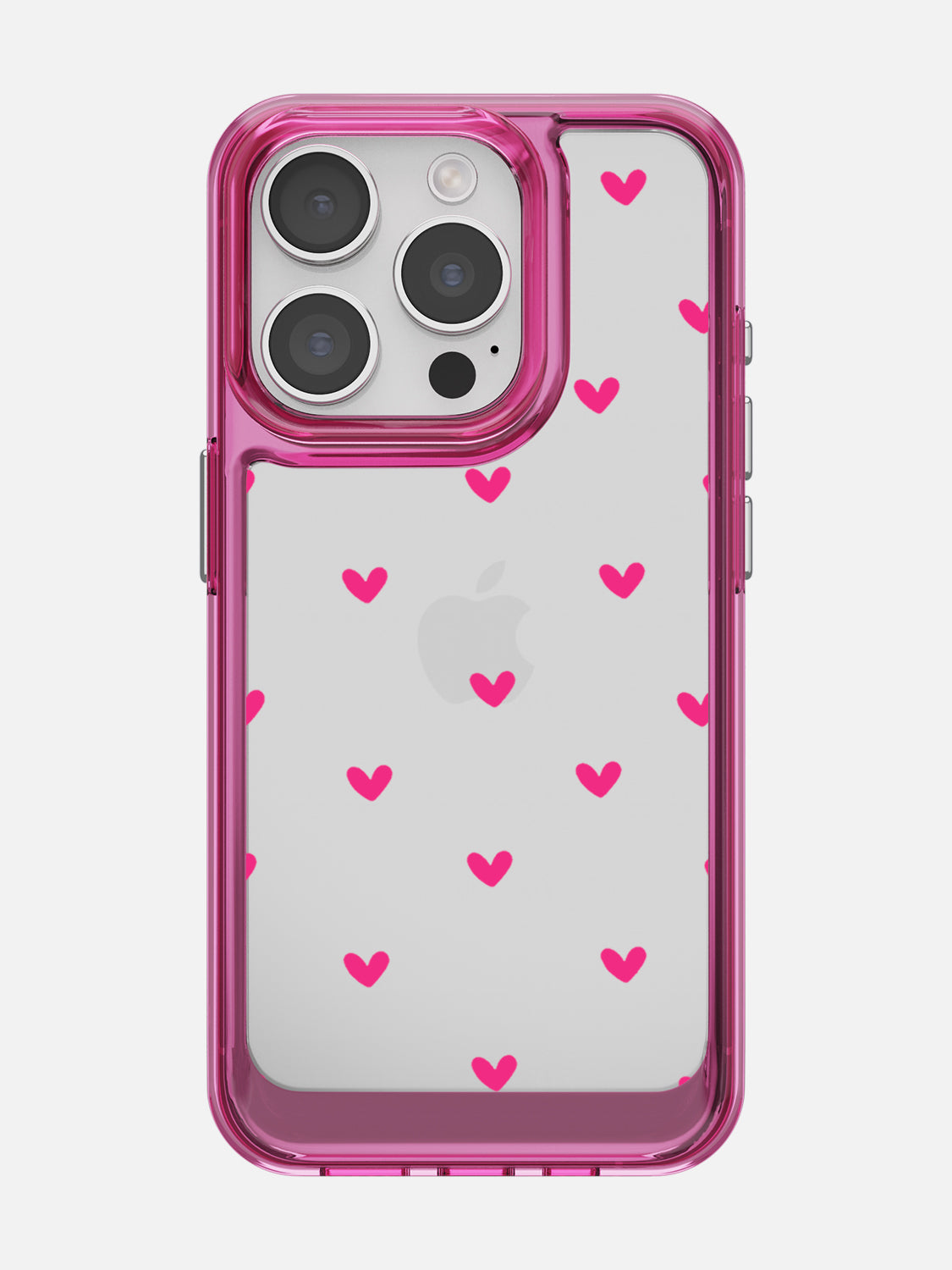 Little Pink Hearts Clear Case - iPhone 15 Pro (Pink)