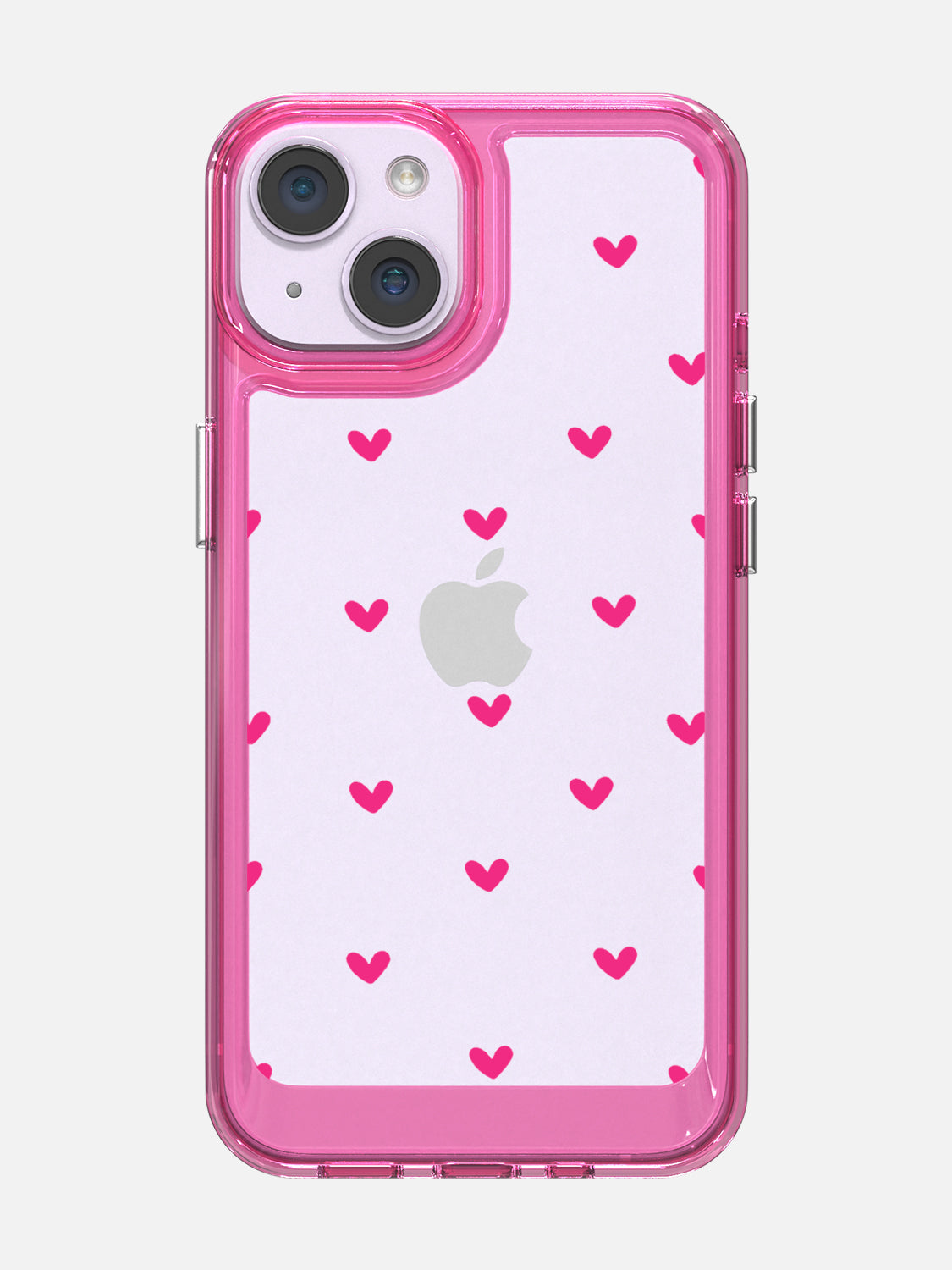 Little Pink Hearts Clear Case - iPhone 14 (Pink)