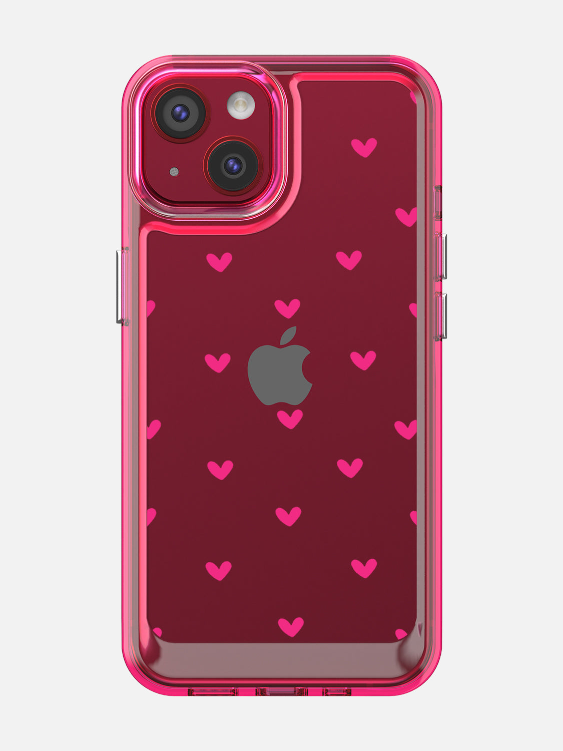 Little Pink Hearts Clear Case - iPhone 13 (Pink)