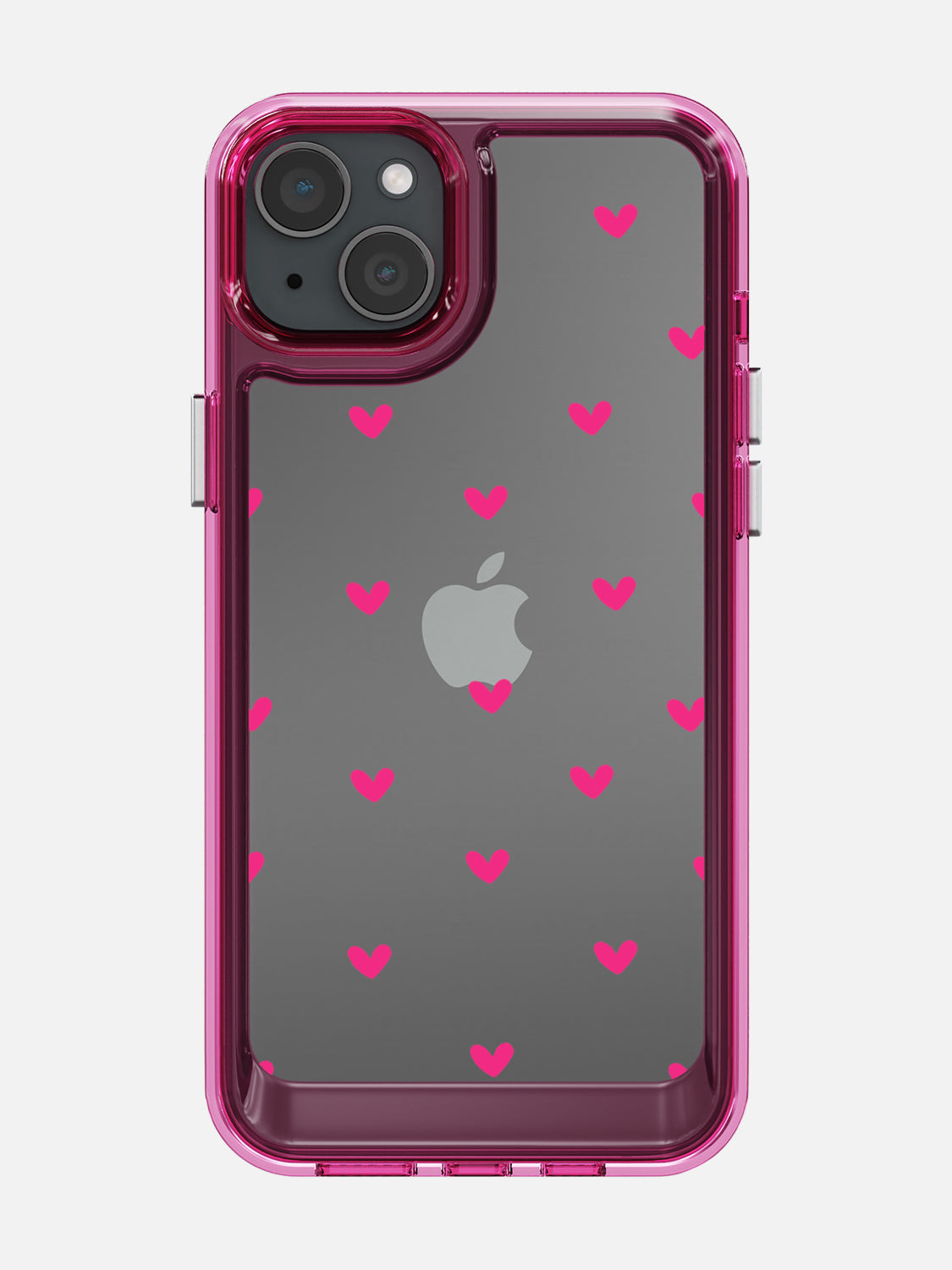 Little Pink Hearts Clear Case - iPhone 15 Plus (Pink)